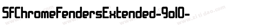 SfChromeFendersExtended-9ol0字体转换