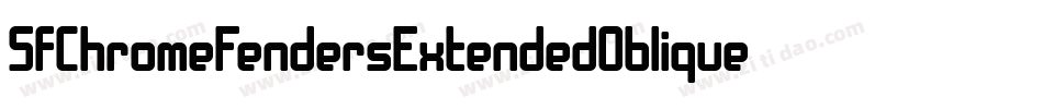 SfChromeFendersExtendedOblique-z9Zl字体转换