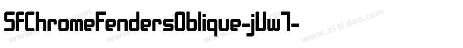 SfChromeFendersOblique-jVw7字体转换