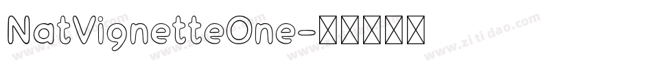 NatVignetteOne字体转换