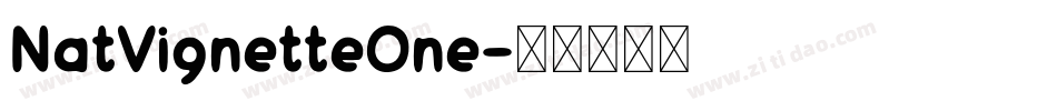 NatVignetteOne字体转换