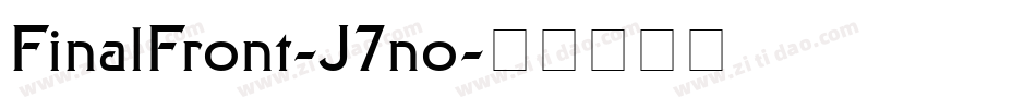FinalFront-J7no字体转换