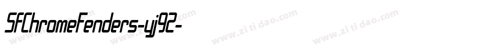 SfChromeFenders-yj9Z字体转换 SfChromeFenders-yj9Z字体转换