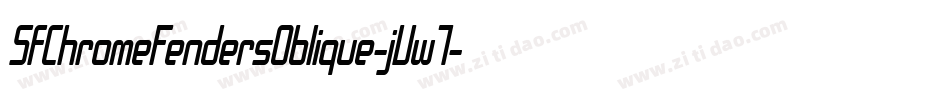 SfChromeFendersOblique-jVw7字体转换