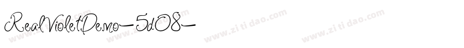 RealVioletDemo-5d08字体转换