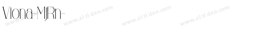 Viona-MjRn字体转换