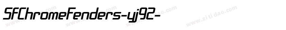 SfChromeFenders-yj9Z字体转换 SfChromeFenders-yj9Z字体转换