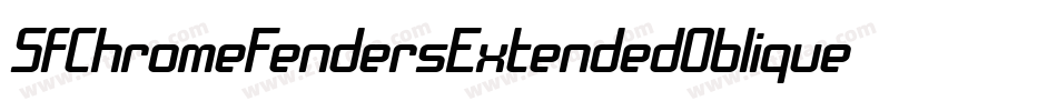 SfChromeFendersExtendedOblique-z9Zl字体转换
