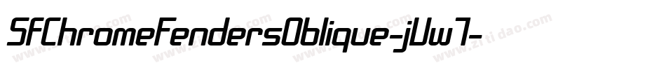 SfChromeFendersOblique-jVw7字体转换