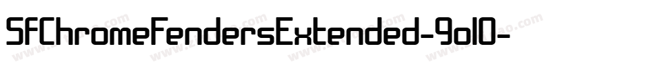 SfChromeFendersExtended-9ol0字体转换