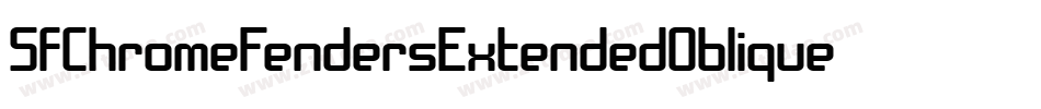 SfChromeFendersExtendedOblique-z9Zl字体转换