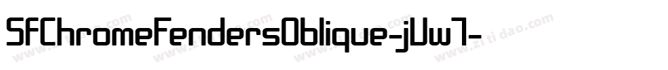 SfChromeFendersOblique-jVw7字体转换