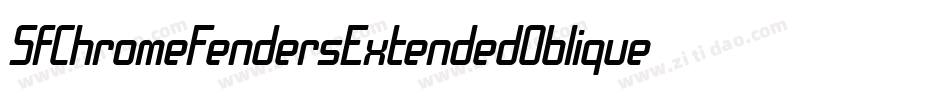 SfChromeFendersExtendedOblique-z9Zl字体转换