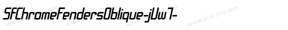 SfChromeFendersOblique-jVw7字体转换