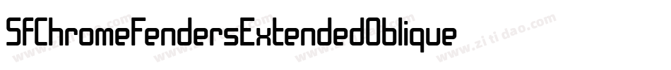 SfChromeFendersExtendedOblique-z9Zl字体转换