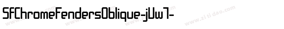 SfChromeFendersOblique-jVw7字体转换