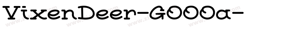 VixenDeer-GOOOa字体转换
