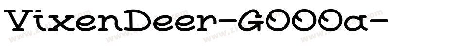 VixenDeer-GOOOa字体转换