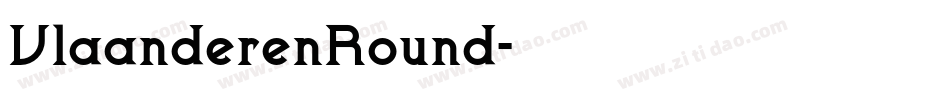 VlaanderenRound字体转换
