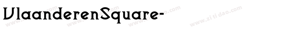 VlaanderenSquare字体转换