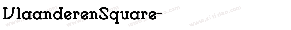 VlaanderenSquare字体转换