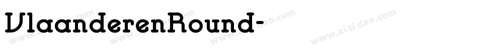 VlaanderenRound字体转换