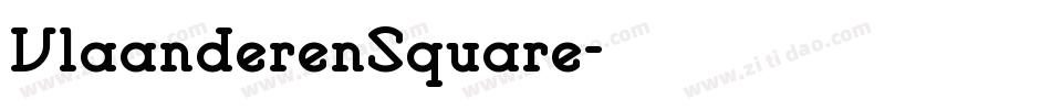 VlaanderenSquare字体转换