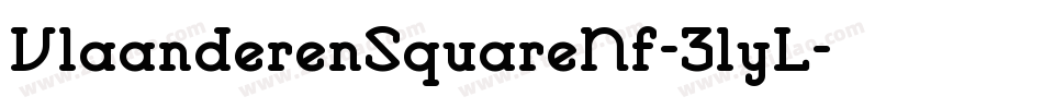 VlaanderenSquareNf-31yL字体转换