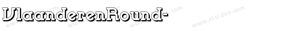 VlaanderenRound字体转换