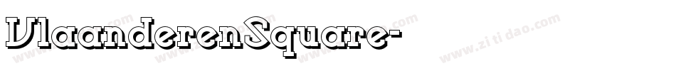 VlaanderenSquare字体转换
