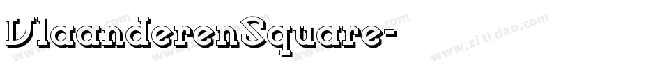 VlaanderenSquare字体转换