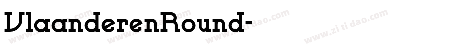 VlaanderenRound字体转换