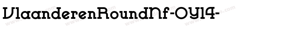 VlaanderenRoundNf-OY14字体转换
