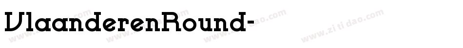 VlaanderenRound字体转换