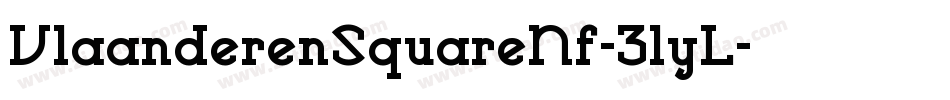 VlaanderenSquareNf-31yL字体转换