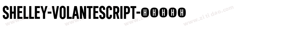 Shelley-VolanteScript字体转换