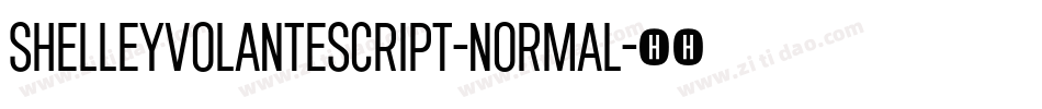 ShelleyVolanteScript-Normal字体转换