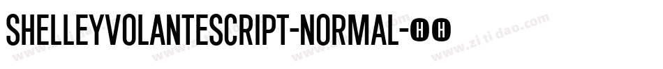 ShelleyVolanteScript-Normal字体转换