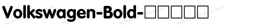 Volkswagen-Bold字体转换