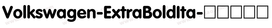 Volkswagen-ExtraBoldIta字体转换