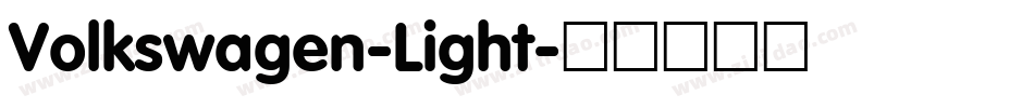 Volkswagen-Light字体转换