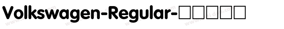 Volkswagen-Regular字体转换