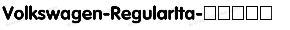 Volkswagen-RegularIta字体转换