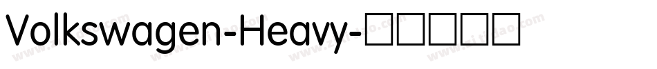 Volkswagen-Heavy字体转换