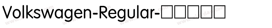 Volkswagen-Regular字体转换