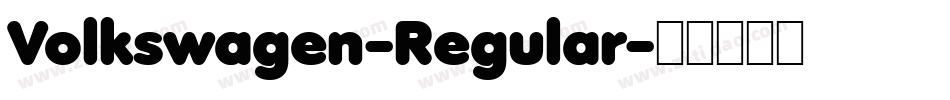 Volkswagen-Regular字体转换