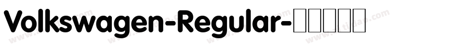 Volkswagen-Regular字体转换