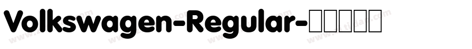 Volkswagen-Regular字体转换