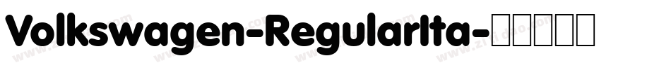 Volkswagen-RegularIta字体转换