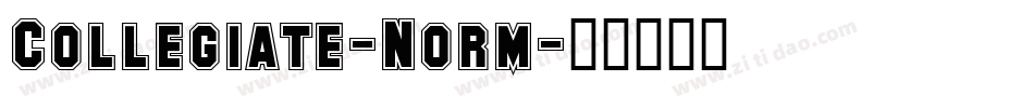 Collegiate-Norm字体转换